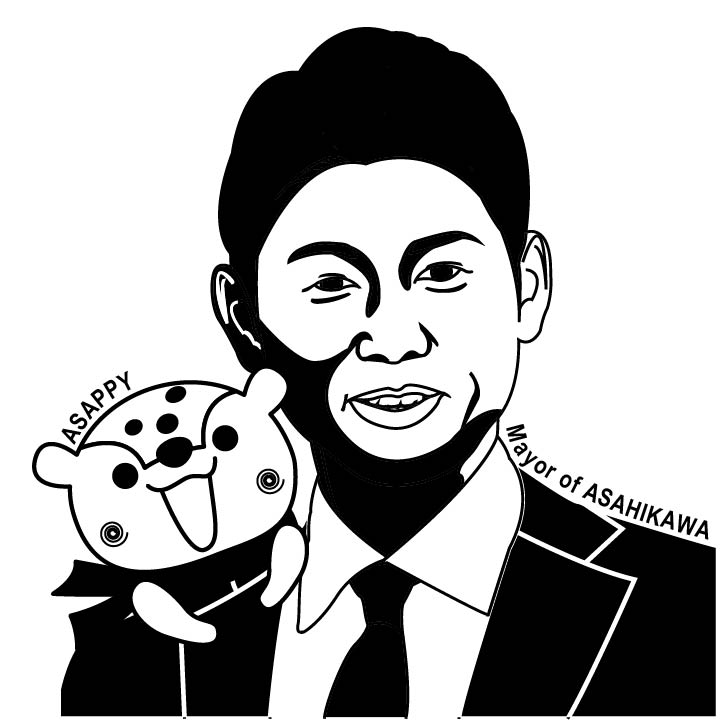 旭川市長とあさっぴー